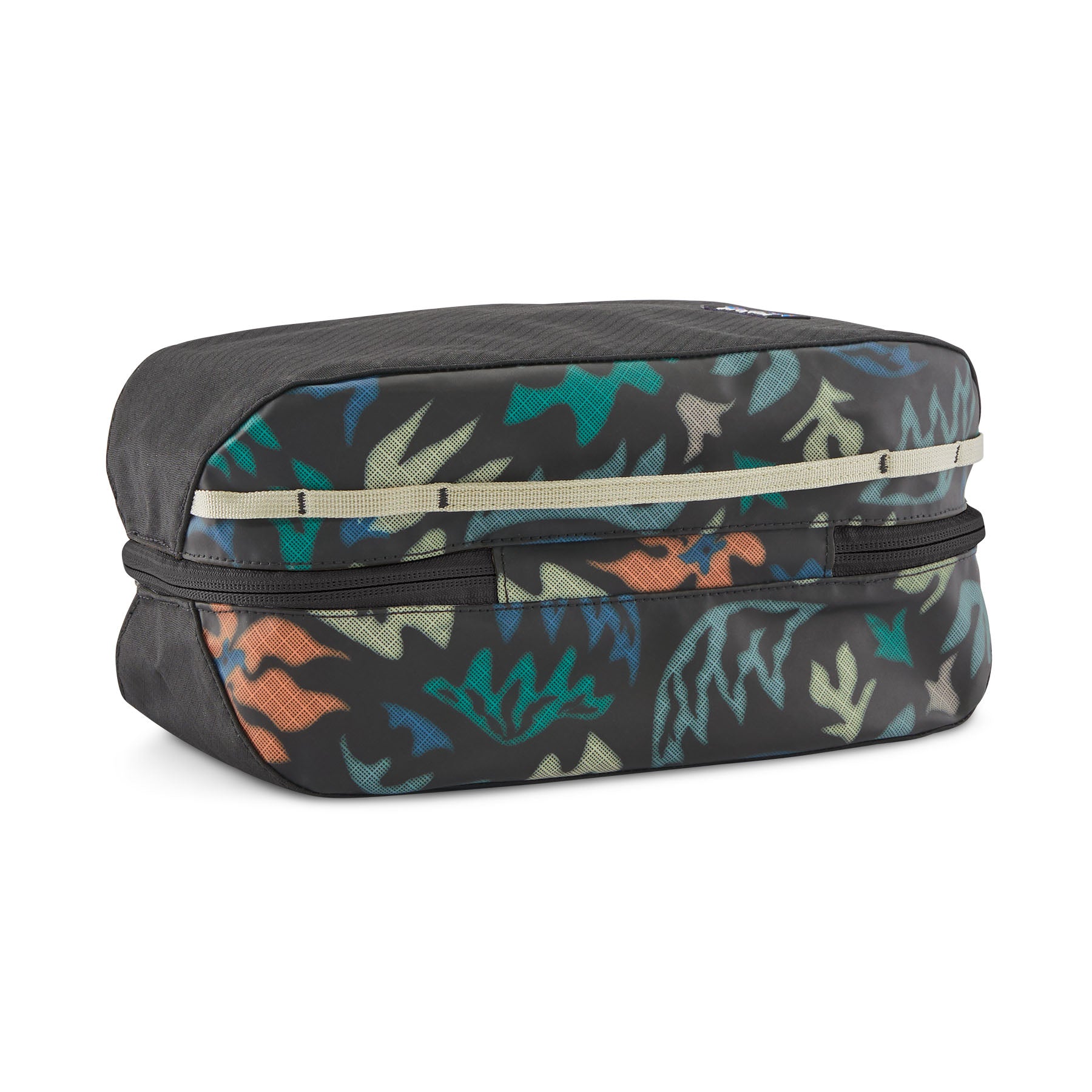 Patagonia Black Hole Cube 6L in Kaleido: Black — back view