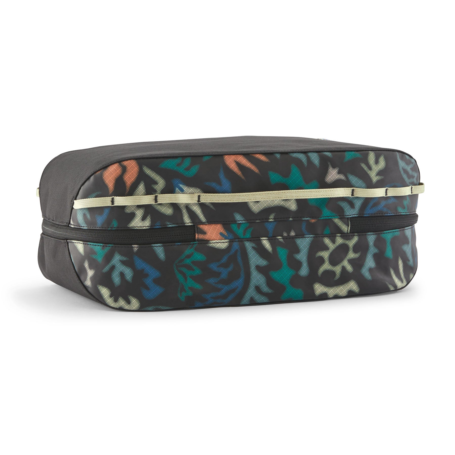 Patagonia Black Hole Cube 14L in Kaleido: Black — back view