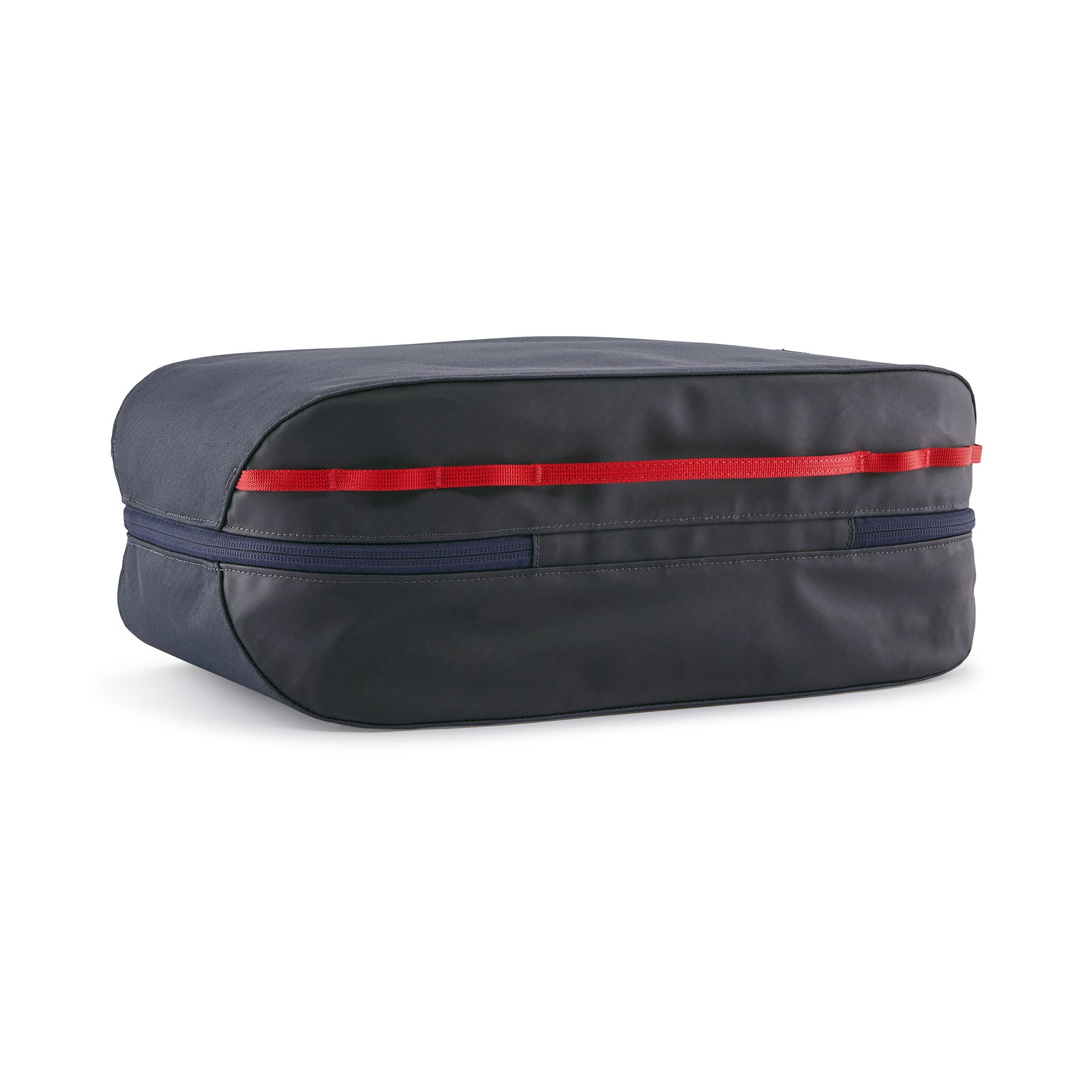 Patagonia Black Hole Cube 14L in Smolder Blue/Amanita Red — back view
