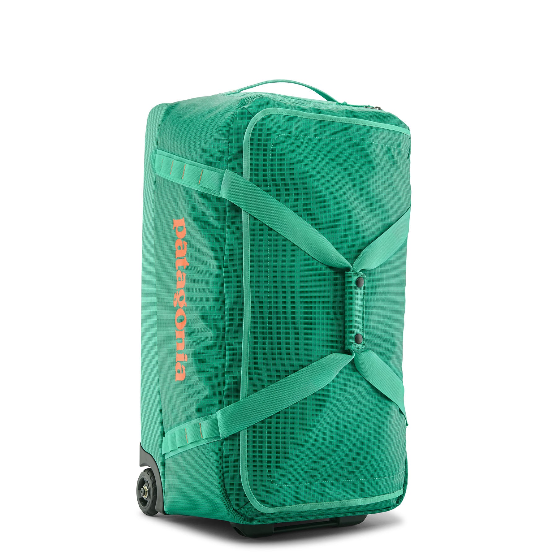 Patagonia Black Hole Wheeled Duffel 70L in Aqua Stone — front view