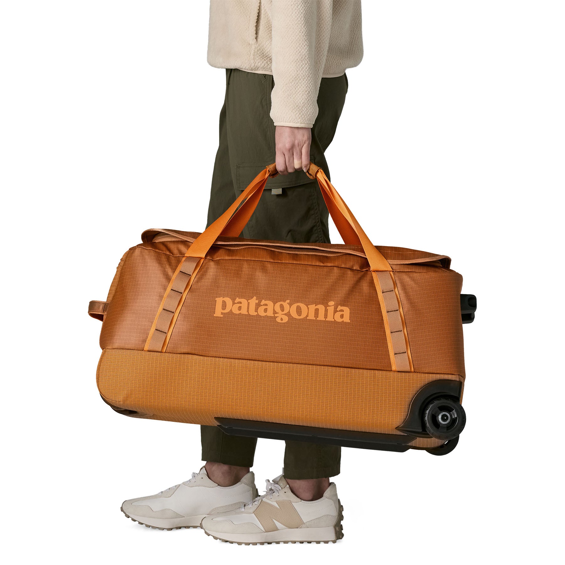 Patagonia Black Hole Wheeled Duffel 70L in Cinnamon Brown — lifestyle 2