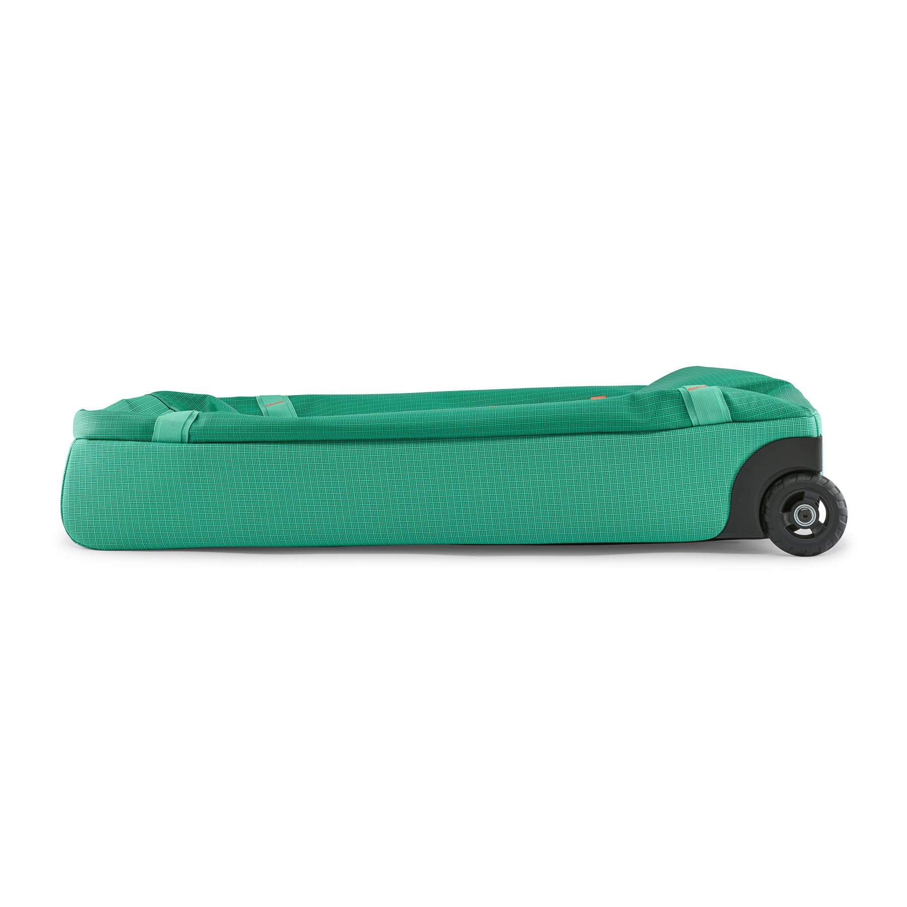 Patagonia Black Hole Wheeled Duffel 100L in Aqua Stone — angle view 2
