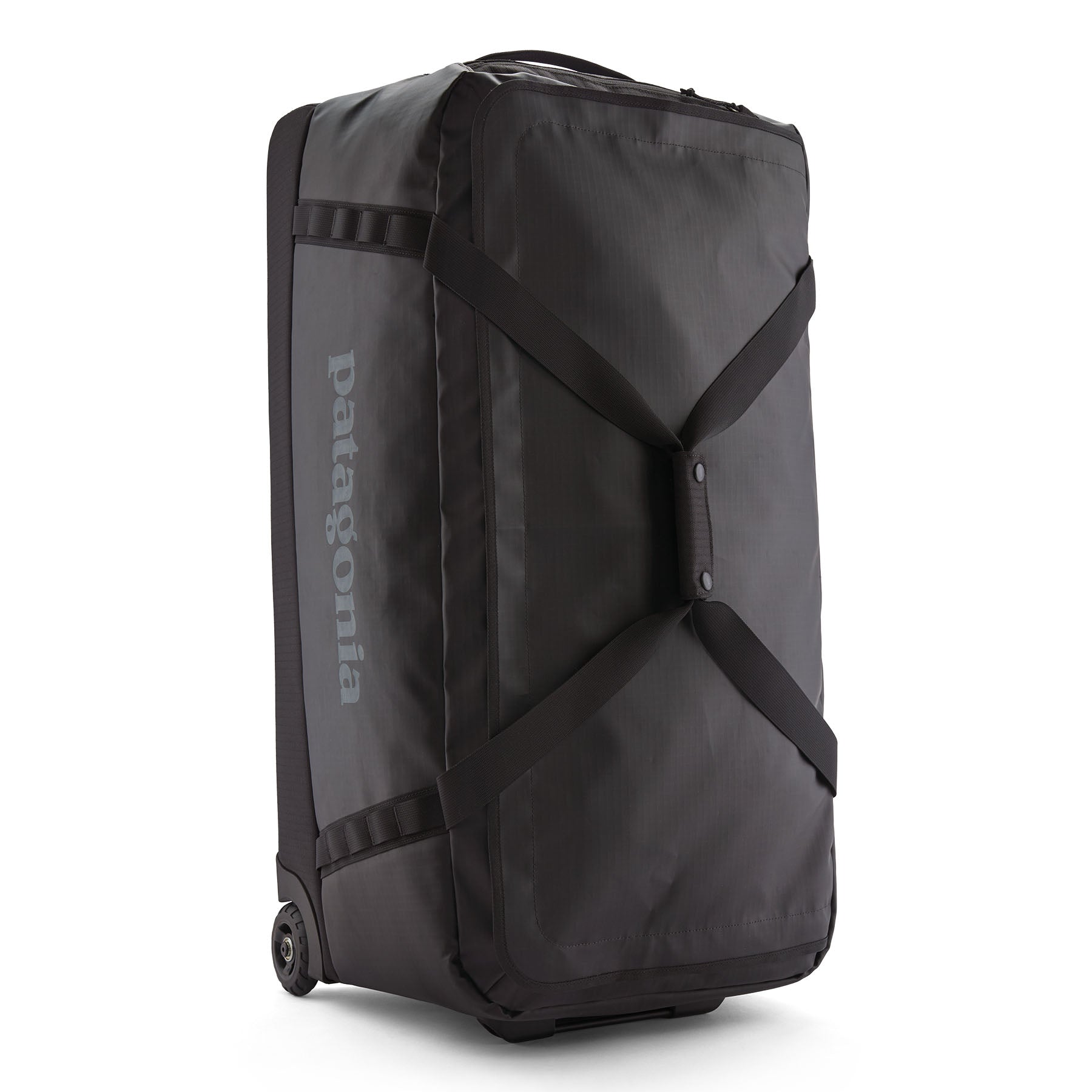 Patagonia Black Hole Wheeled Duffel 100L in Black — front view