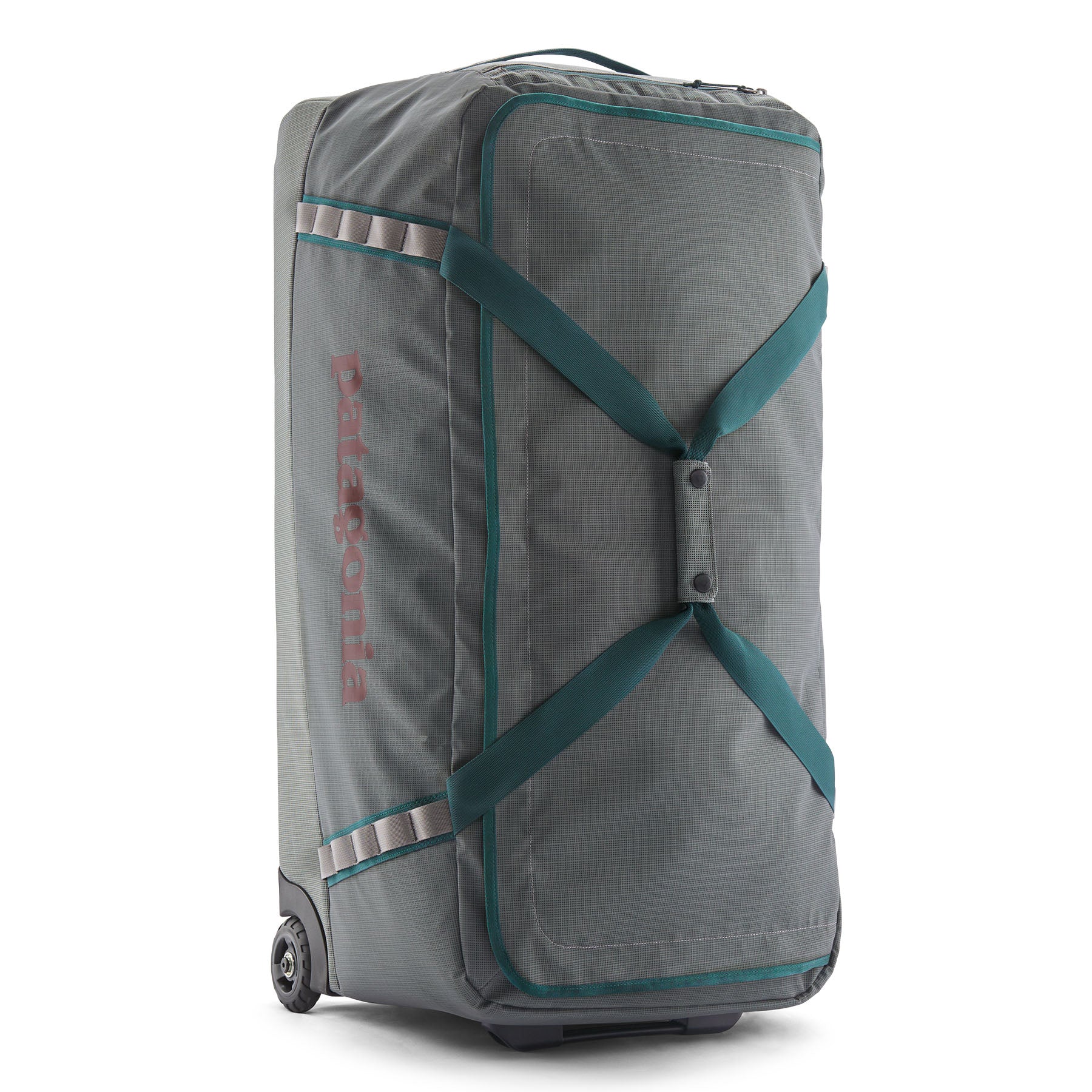 Patagonia Black Hole Wheeled Duffel 100L in Noble Grey — front view