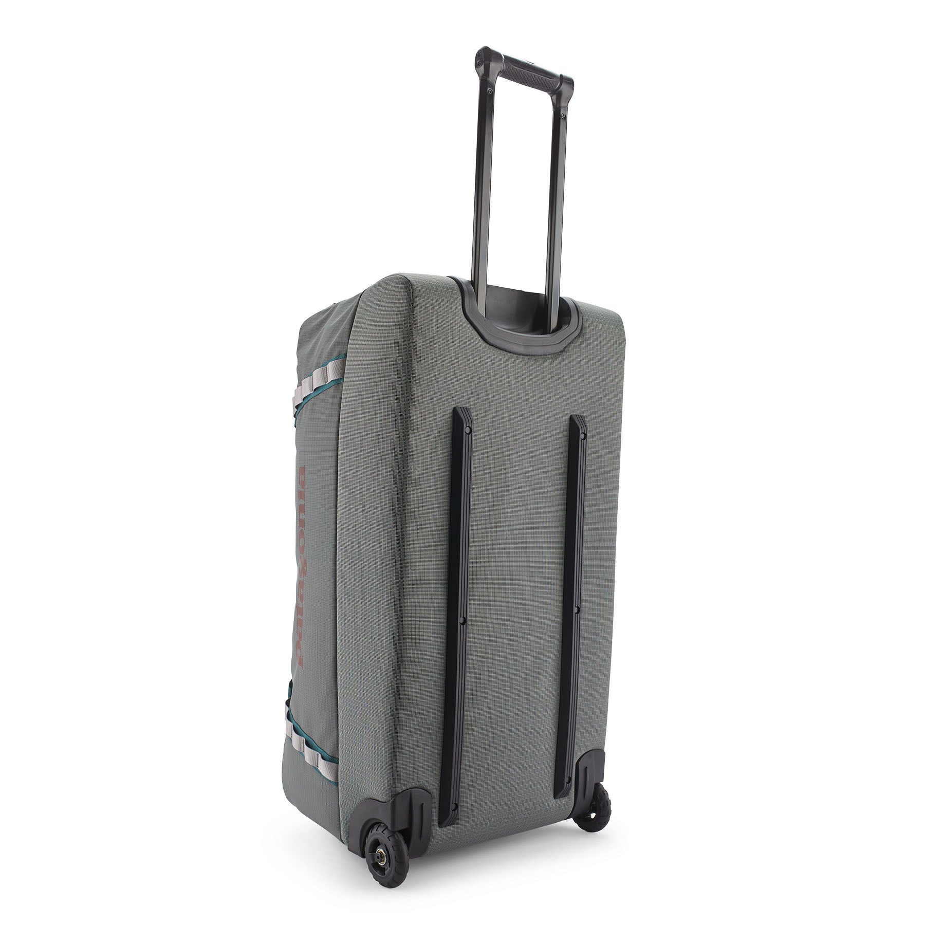 Patagonia Black Hole Wheeled Duffel 100L in Noble Grey — back view