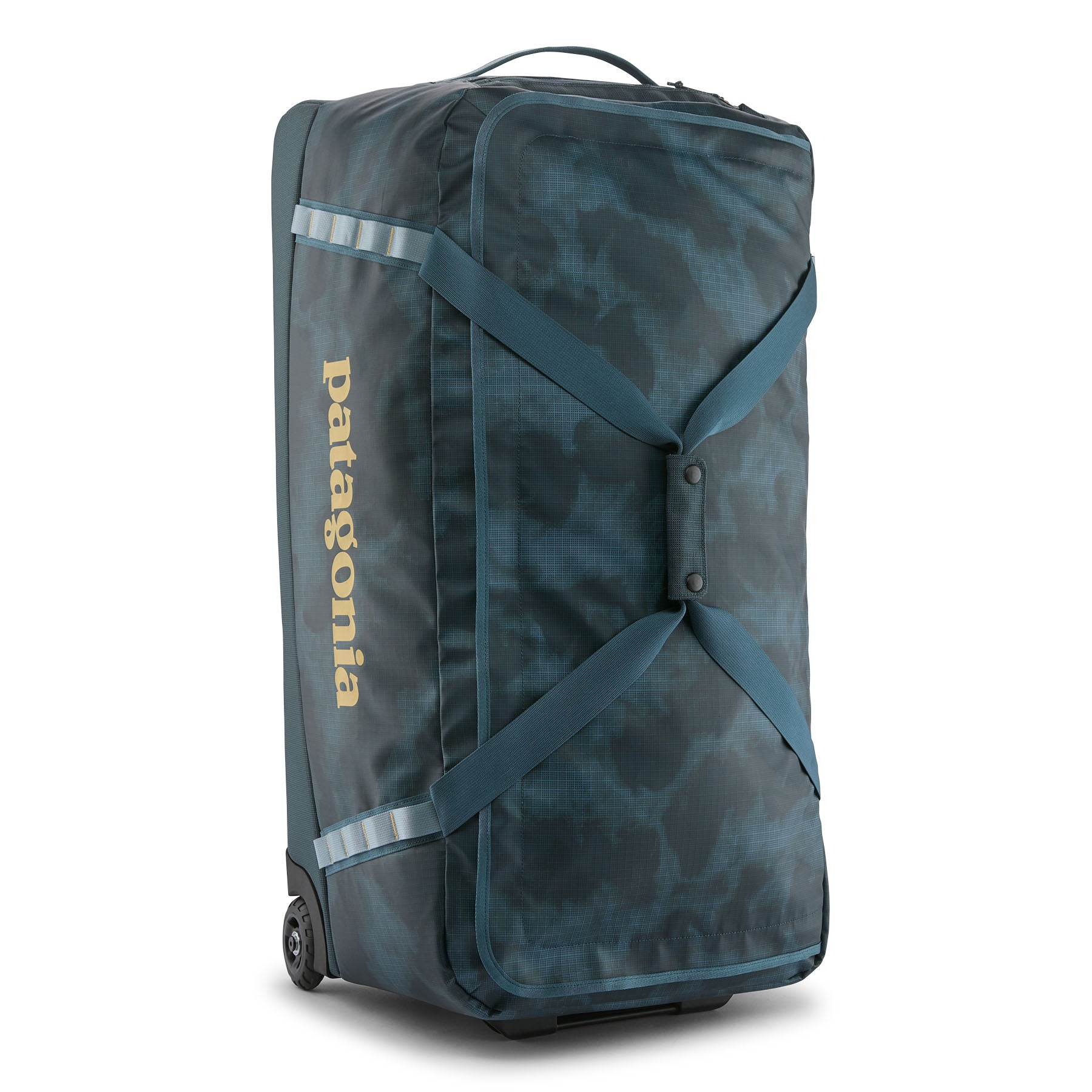 Patagonia Black Hole Wheeled Duffel 100L in Sastrugi: Summit Blue — front view