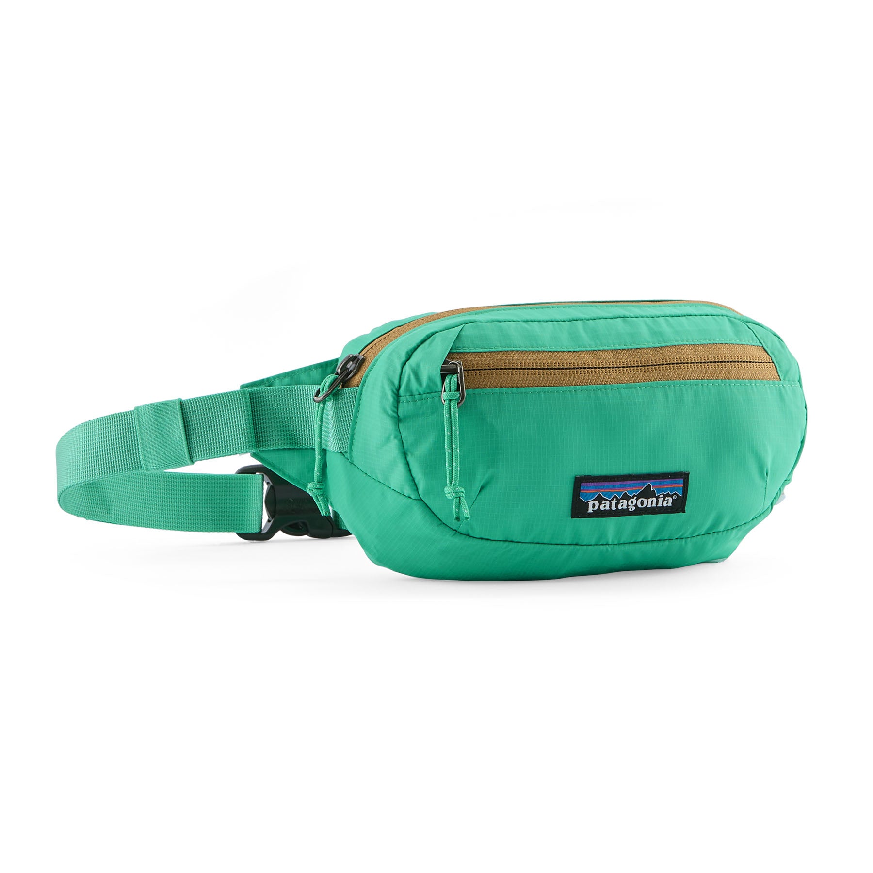 Patagonia Terravia Mini Hip Pack 1L in Aqua Stone — front view