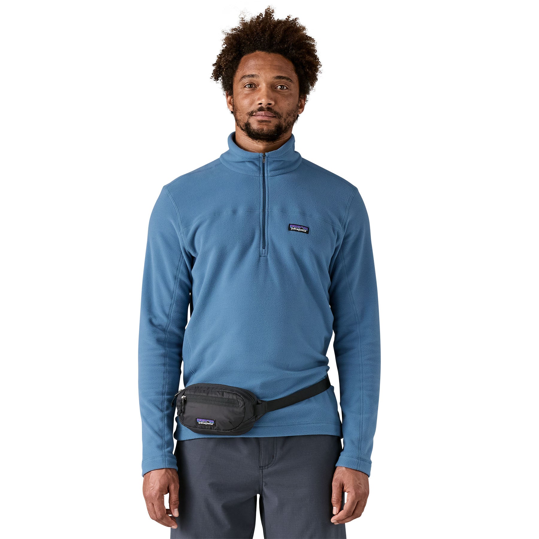 Patagonia Terravia Mini Hip Pack 1L in Black — lifestyle