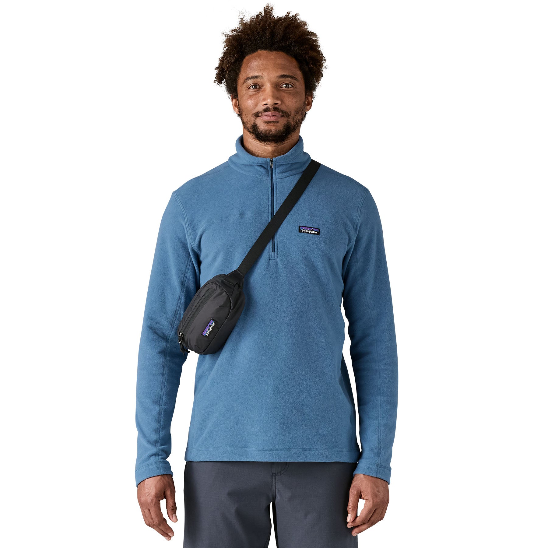 Patagonia Terravia Mini Hip Pack 1L in Black — lifestyle 2