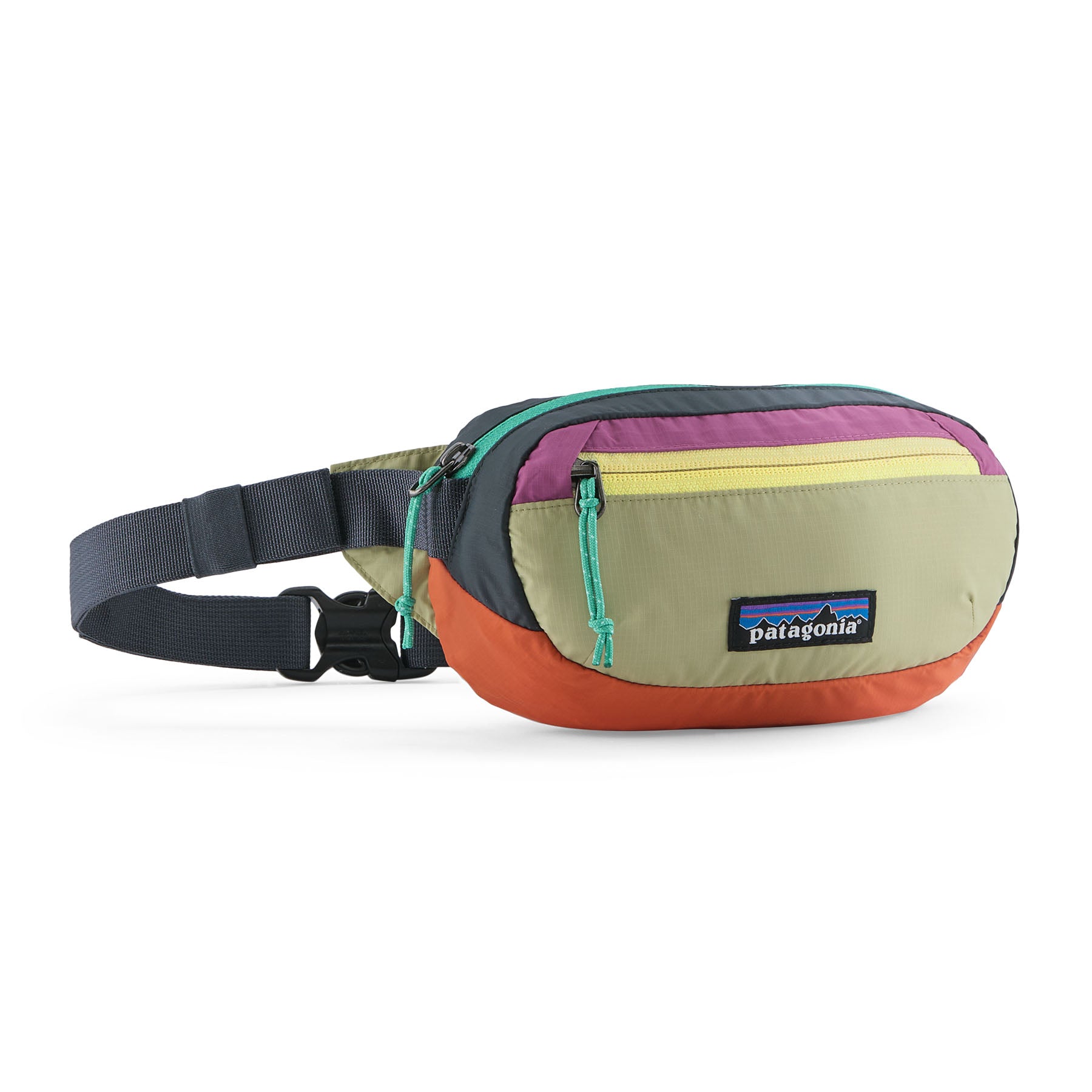 Patagonia Terravia Mini Hip Pack 1L in Patchwork: Gumtree Green — front view