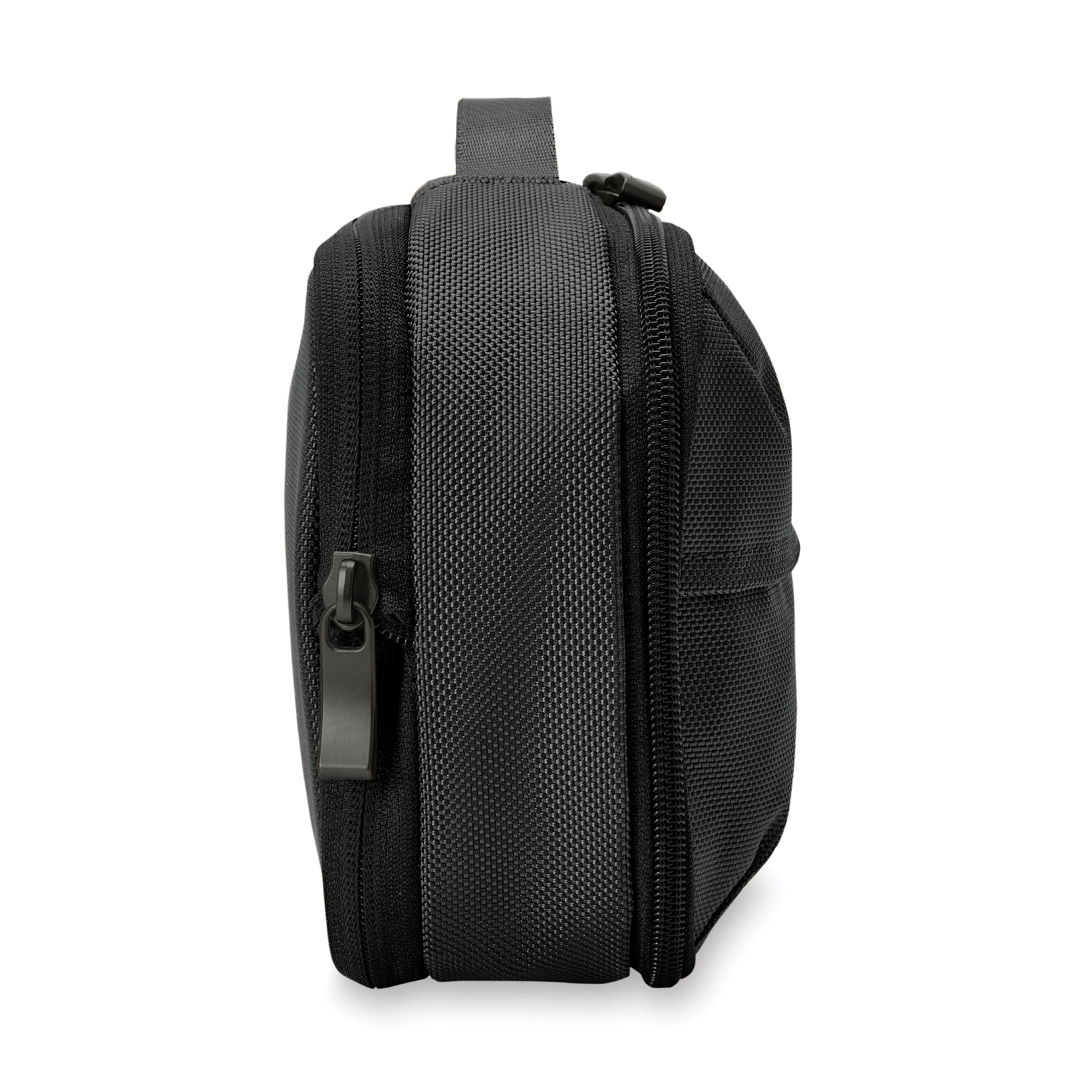 Briggs & Riley Baseline Expandable Essentials Kit in Black — side view 2 # color_Black