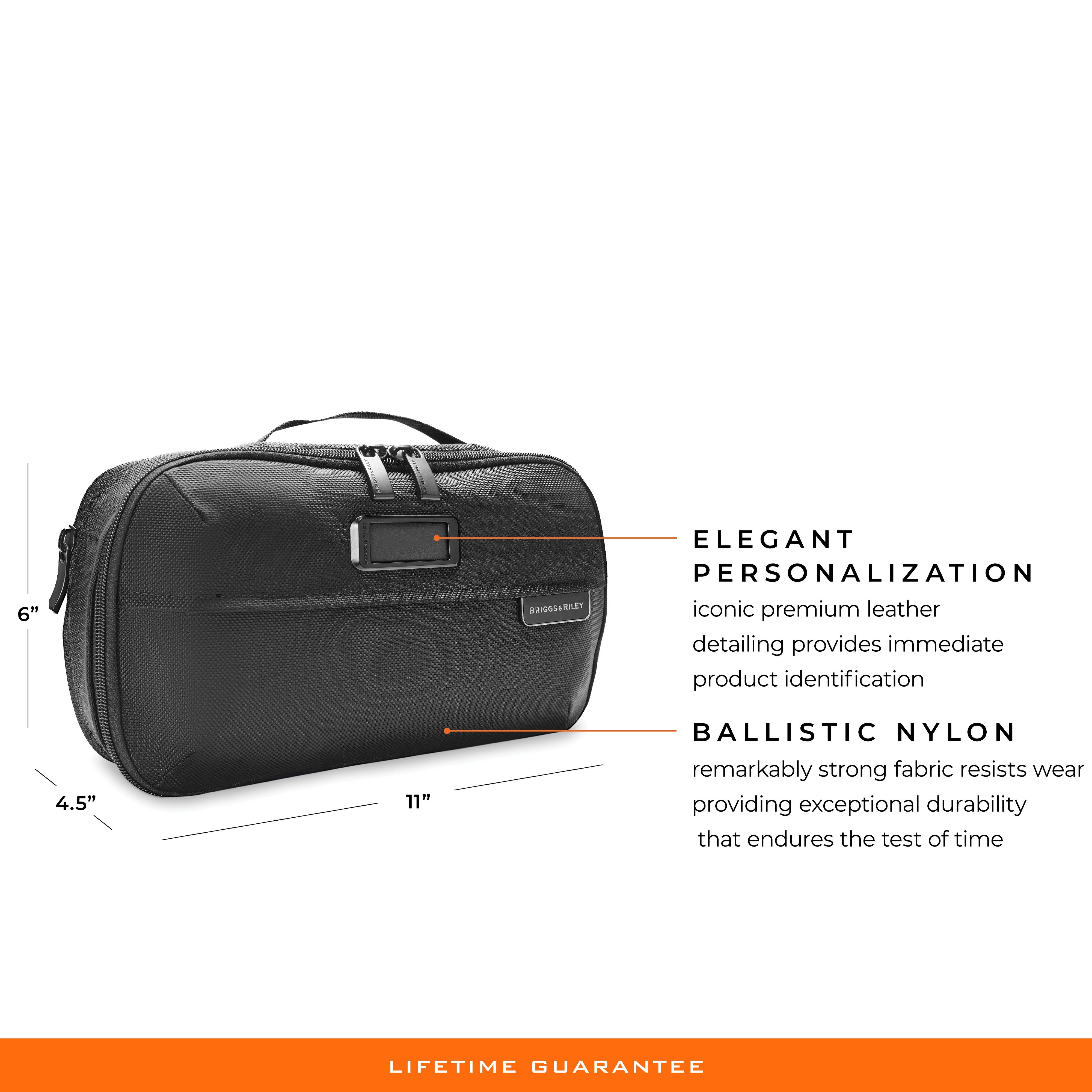 Briggs & Riley Baseline Expandable Essentials Kit in Black — detail view 2 # color_Black
