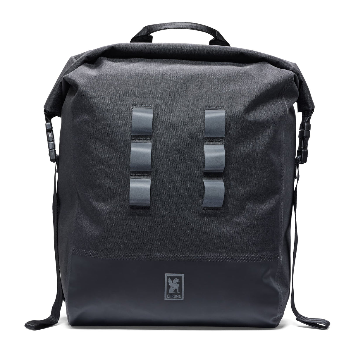 Chrome Industries Urban Ex Rolltop 30L Backpack in Black — front view