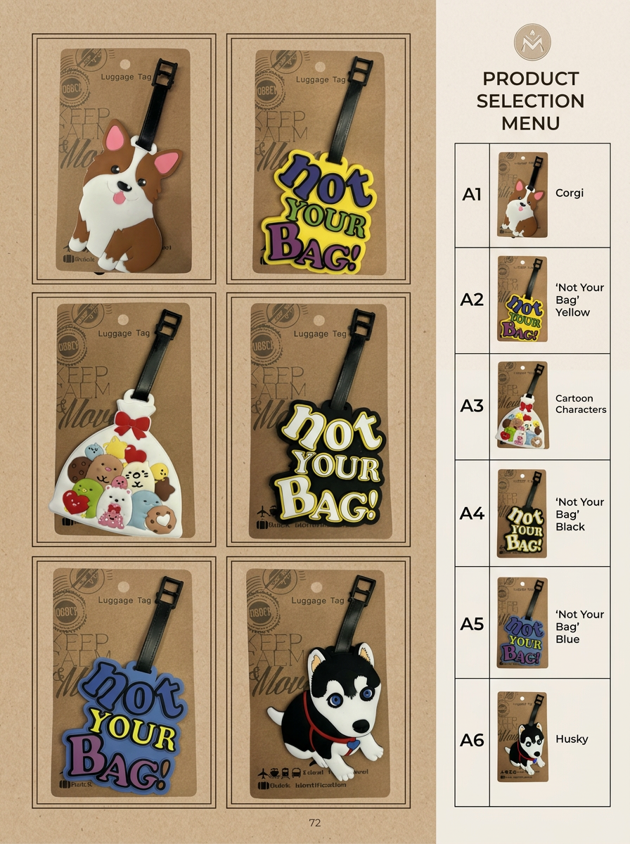 Bon Voyage 91224 ID Luggage Tags- Multi-Colors image 0
