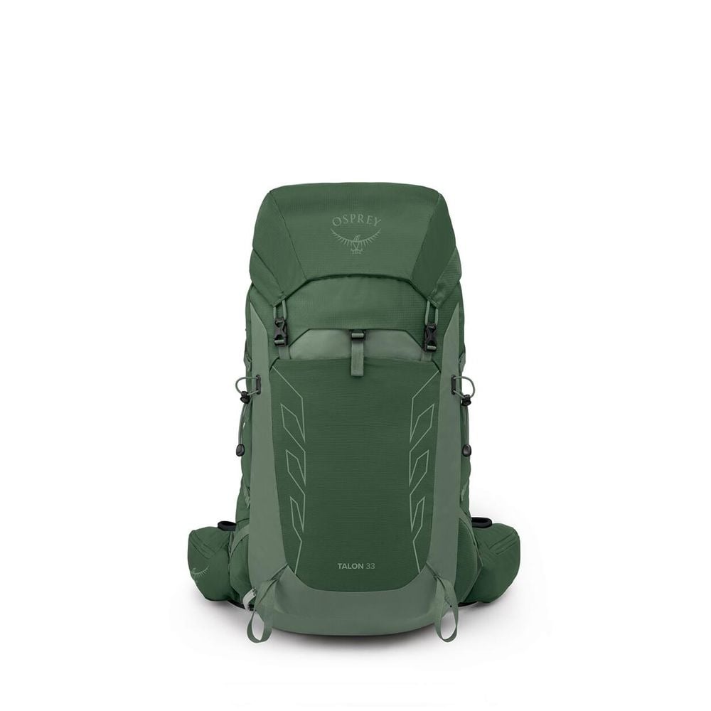 Osprey Talon 33 Extended Fit Hiking Backpack 33L in Green Canopy/Pine Leaf — front view