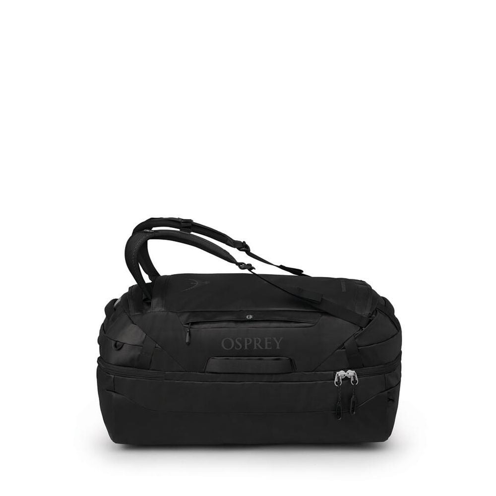 Osprey Transporter Squffel 70L in Raven Black Black — angle view 2