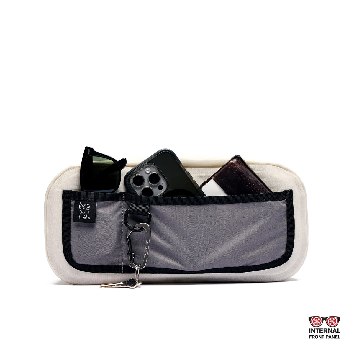 Chrome Industries Mini Kadet WP Sling Bag 5L in Future White — interior view 2