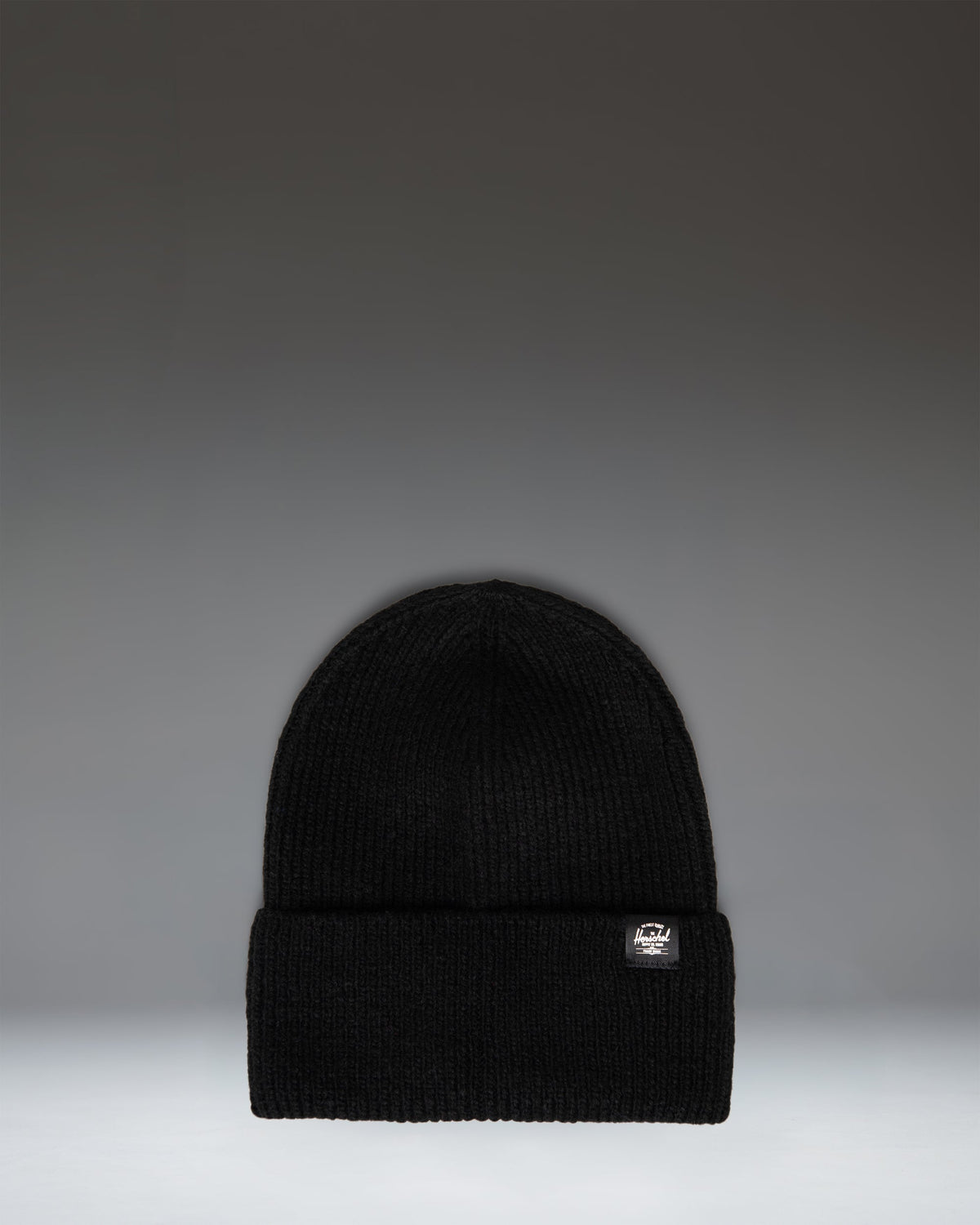 Herschel Super Soft Beanie in Black — front view