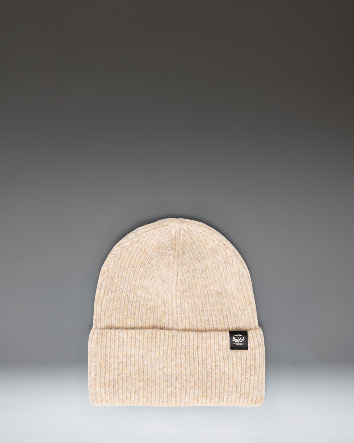 Herschel Super Soft Beanie in Oatmeal — front view
