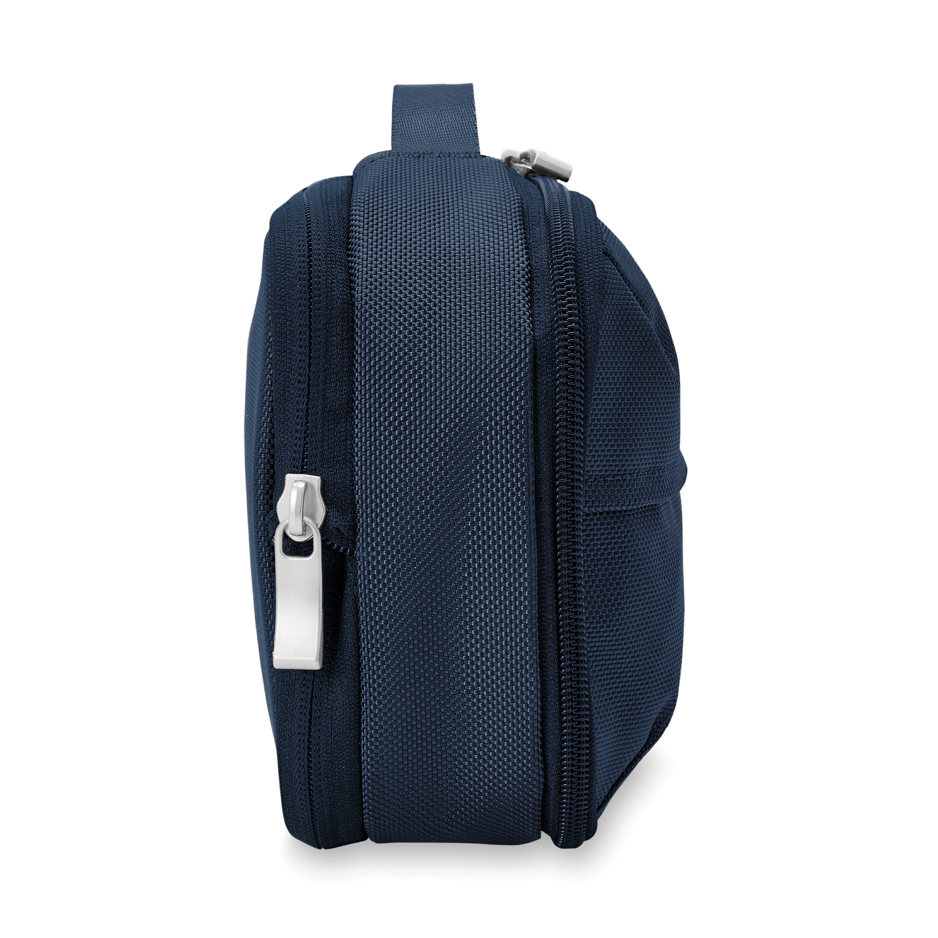 Briggs & Riley Baseline Expandable Essentials Kit in Navy — side view 2 # color_Navy