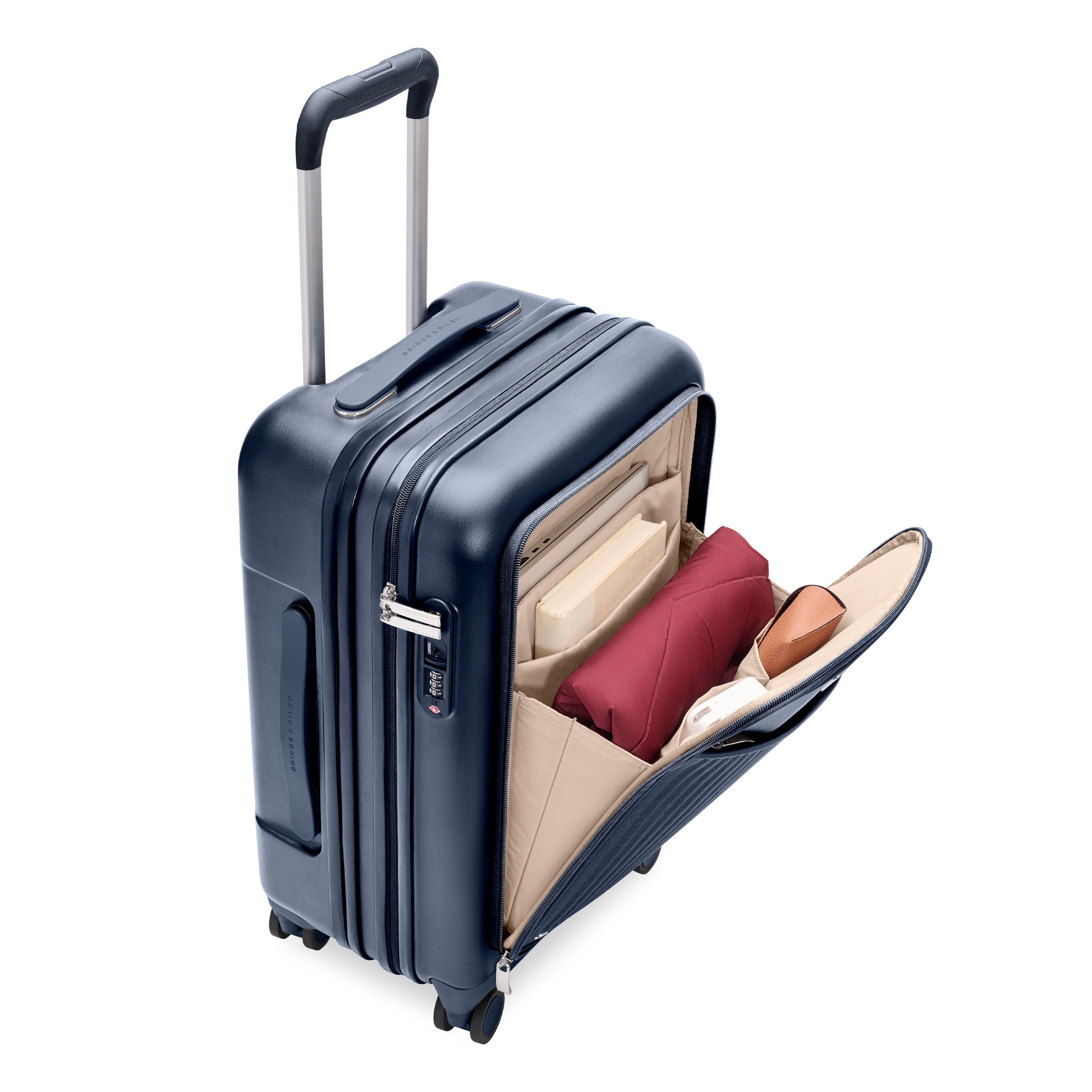 Briggs & Riley Sympatico Essential 22" Front Pocket Carry-On Expandable Spinner - Navy