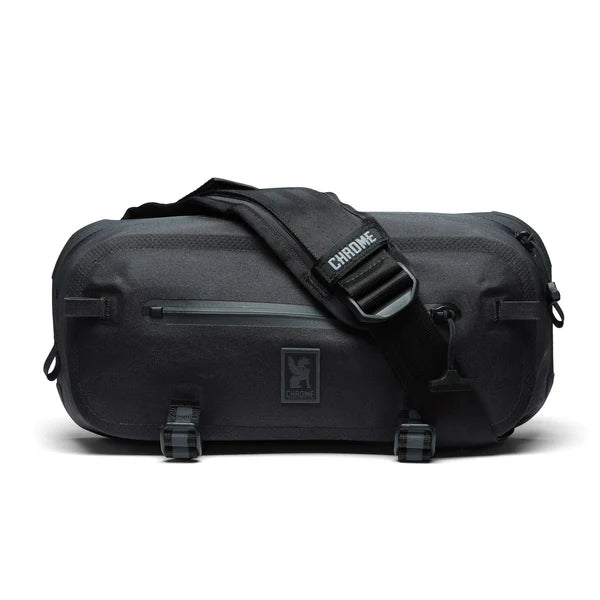 Chrome Industries Mini Kadet WP 5L sling bag – black colorway, three-quarter view