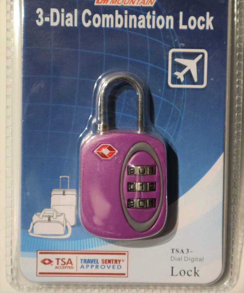 Camel Mountain 519 TSA Approved Lock 3 Dial image 1