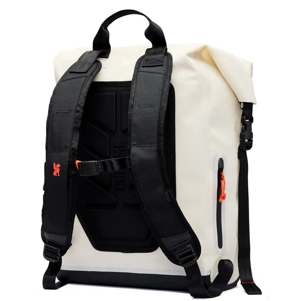 Chrome Industries Urban Ex Rolltop 30L backpack – black, open main compartment
