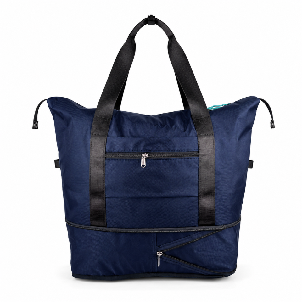 Expandable Lightweight Packable Travel Tote Black