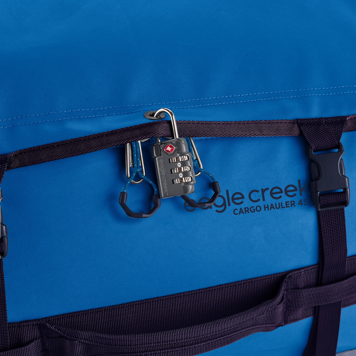 Eagle Creek Cargo Hauler Duffel 40L in Aizome Blue — detail view 2
