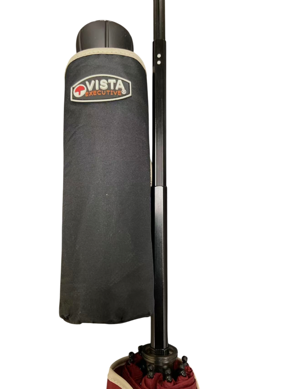 Vista 6042 Superlight "WONDER" Umbrella in Black — angle view 2 # color_Black