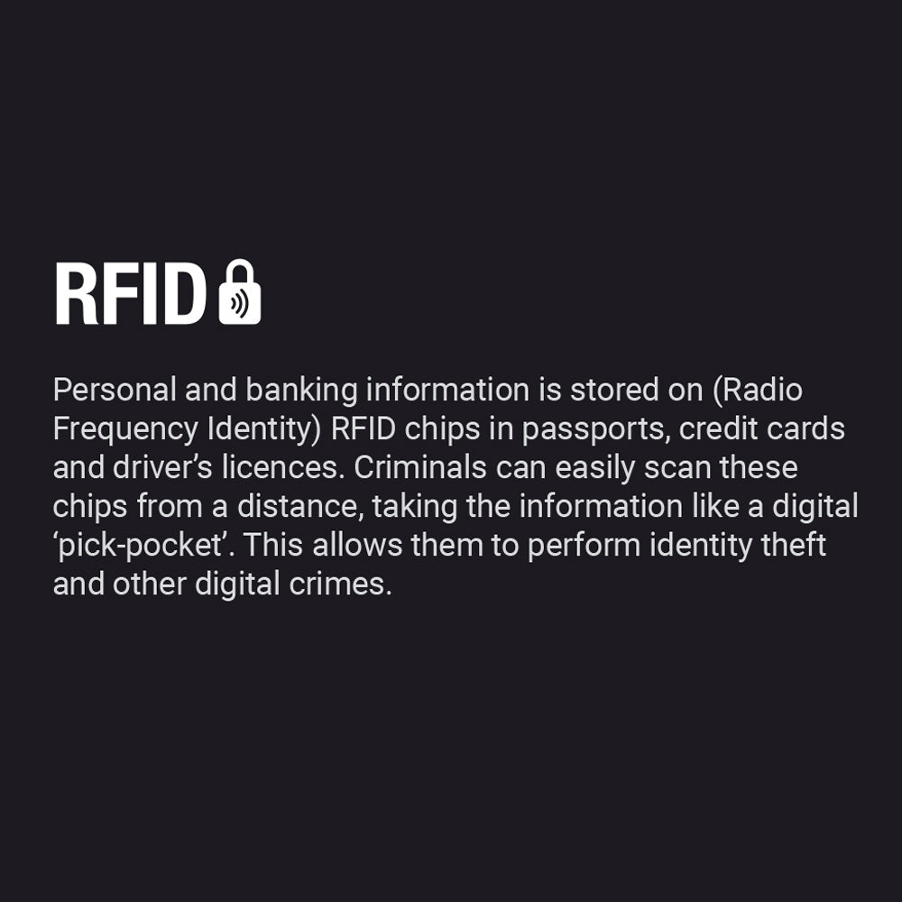 Go Travel RFID Passport Pouch – blue, detail view