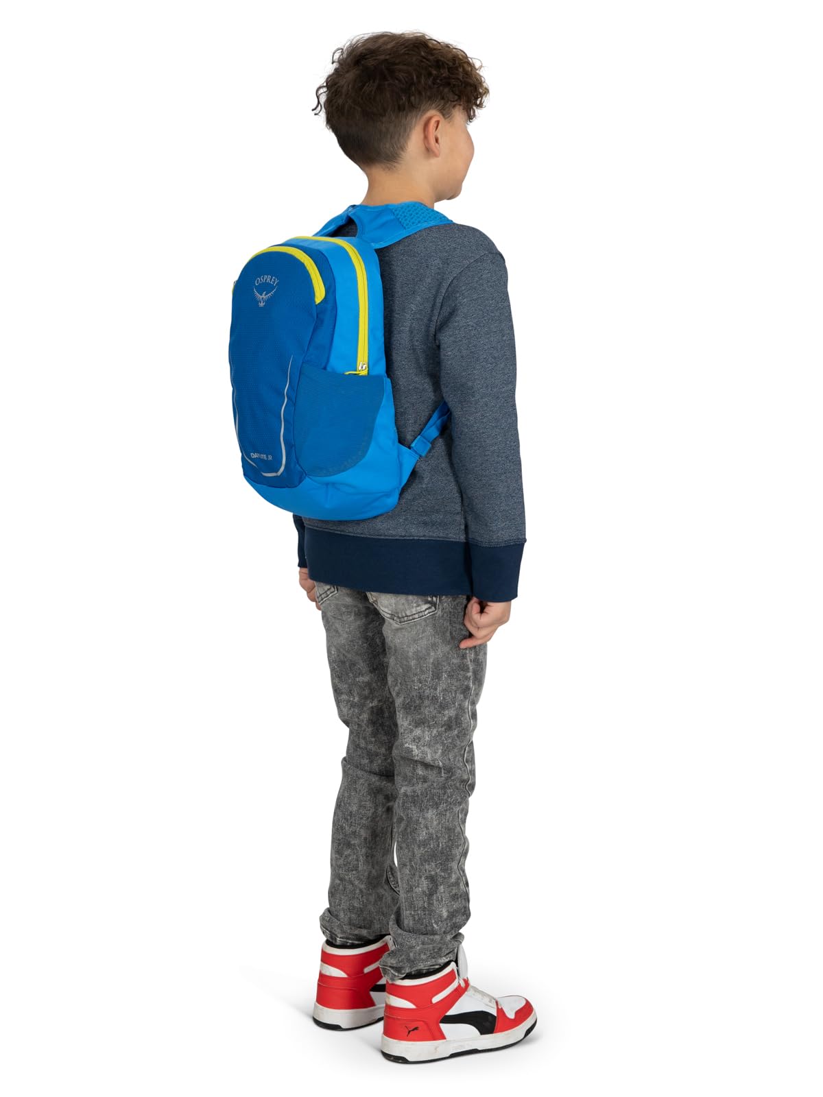 Osprey Daylite JR. 9L in Alpin Blue Blue Flame — lifestyle 2