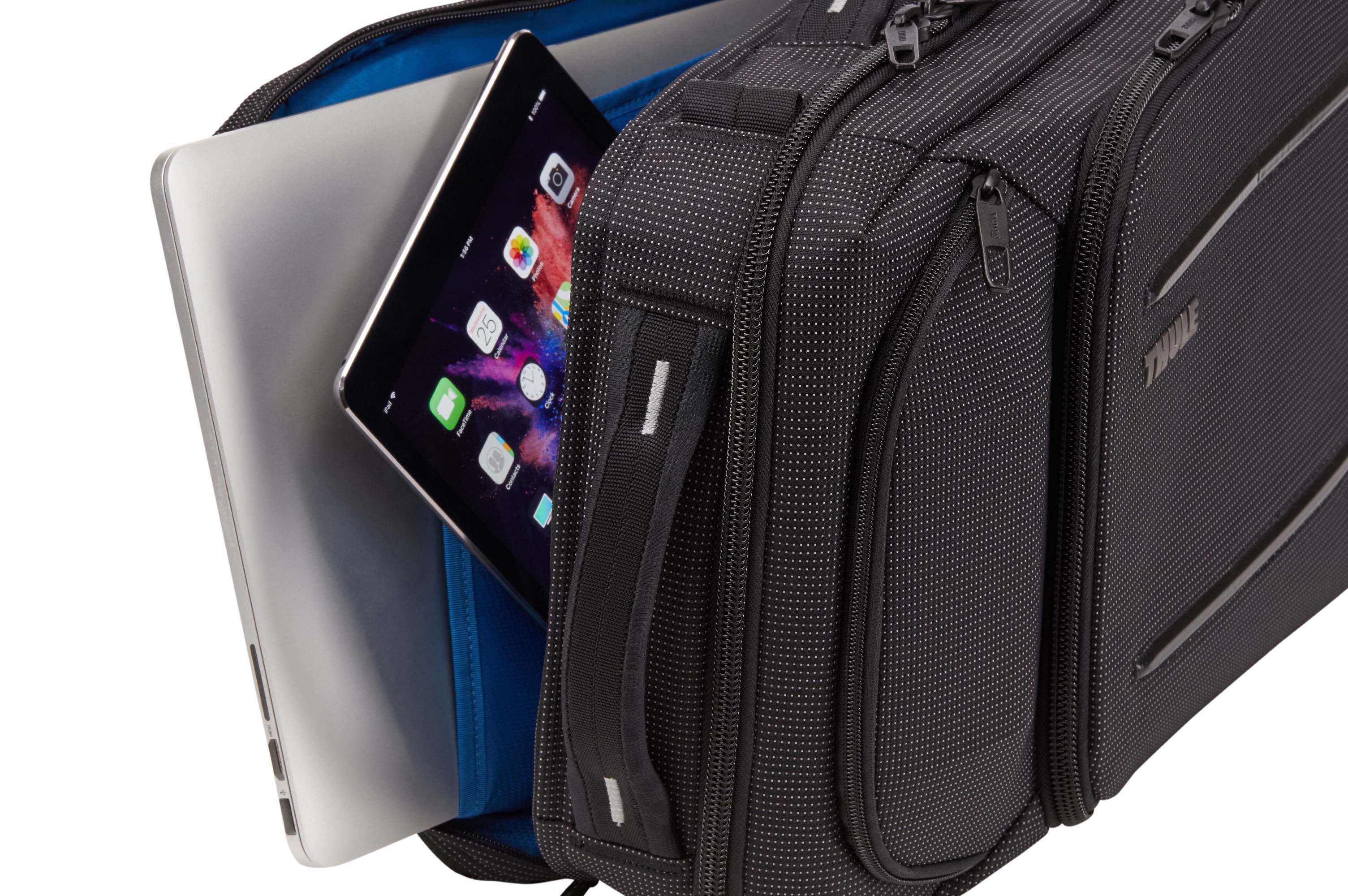 Thule Crossover 2 Convertible Laptop Bag 15.6" in Black — detail view 4 # color_Black