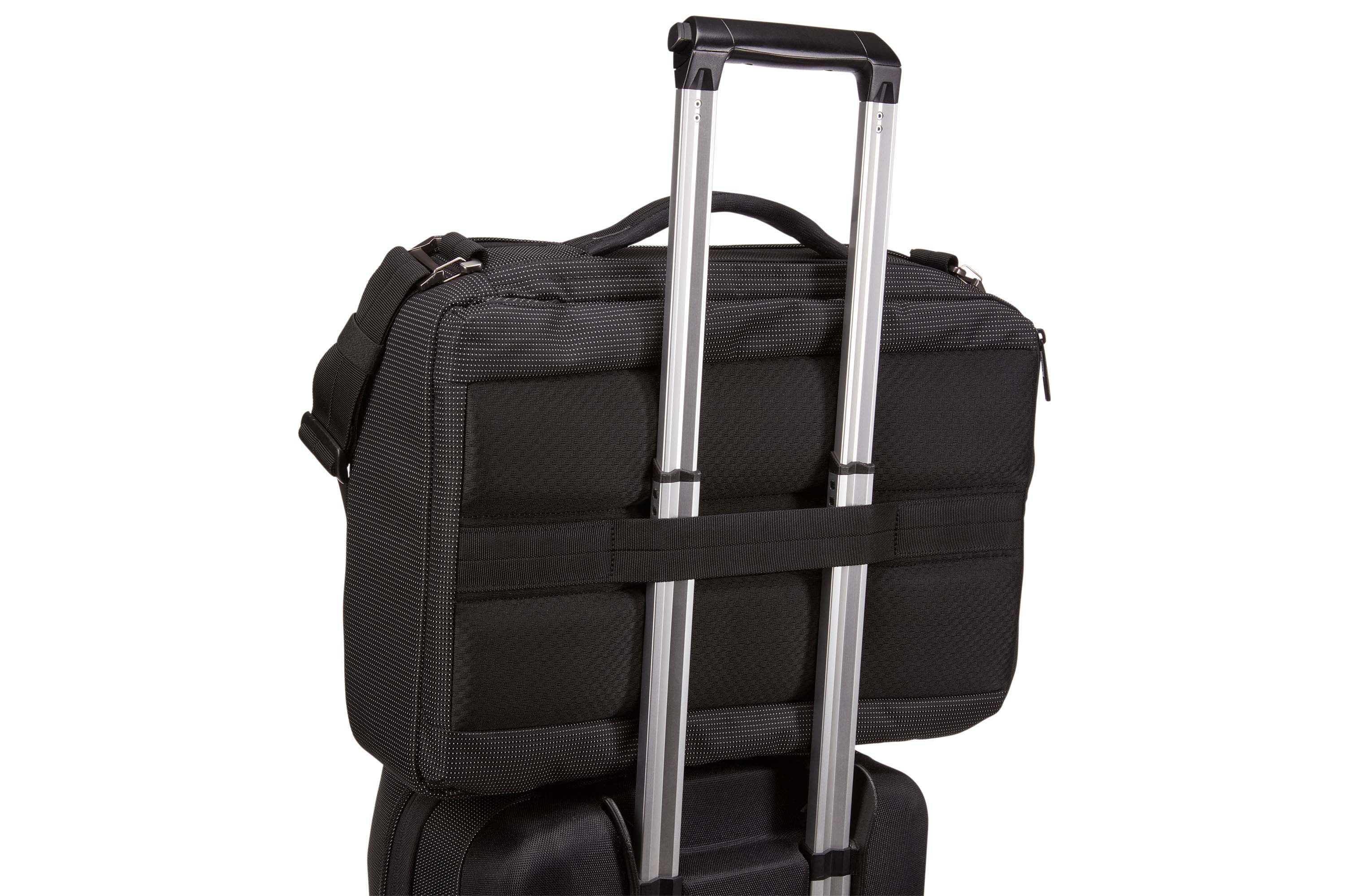 Thule Crossover 2 Convertible Laptop Bag 15.6" in Black — angle view 5 # color_Black