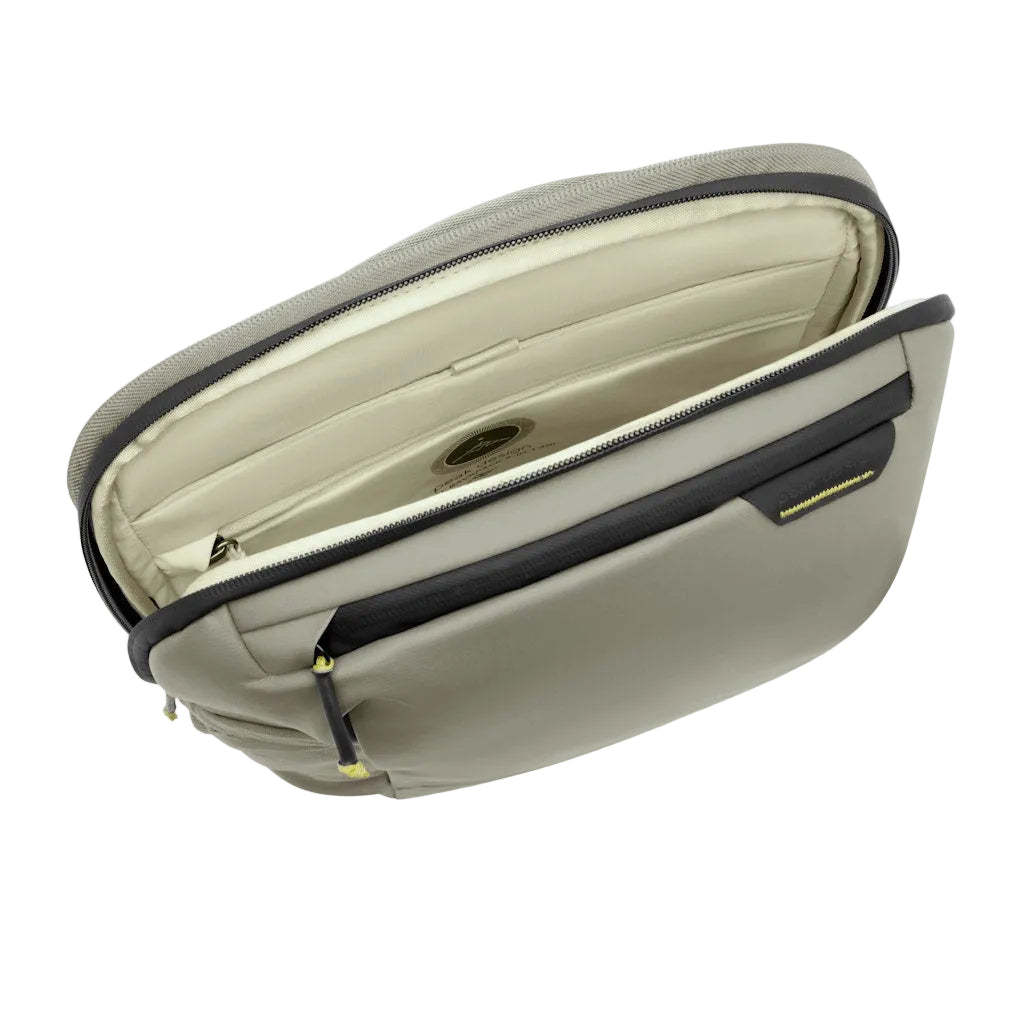 Peak Design Travel Backpack 2-in-1 40L in Stone — interior view
