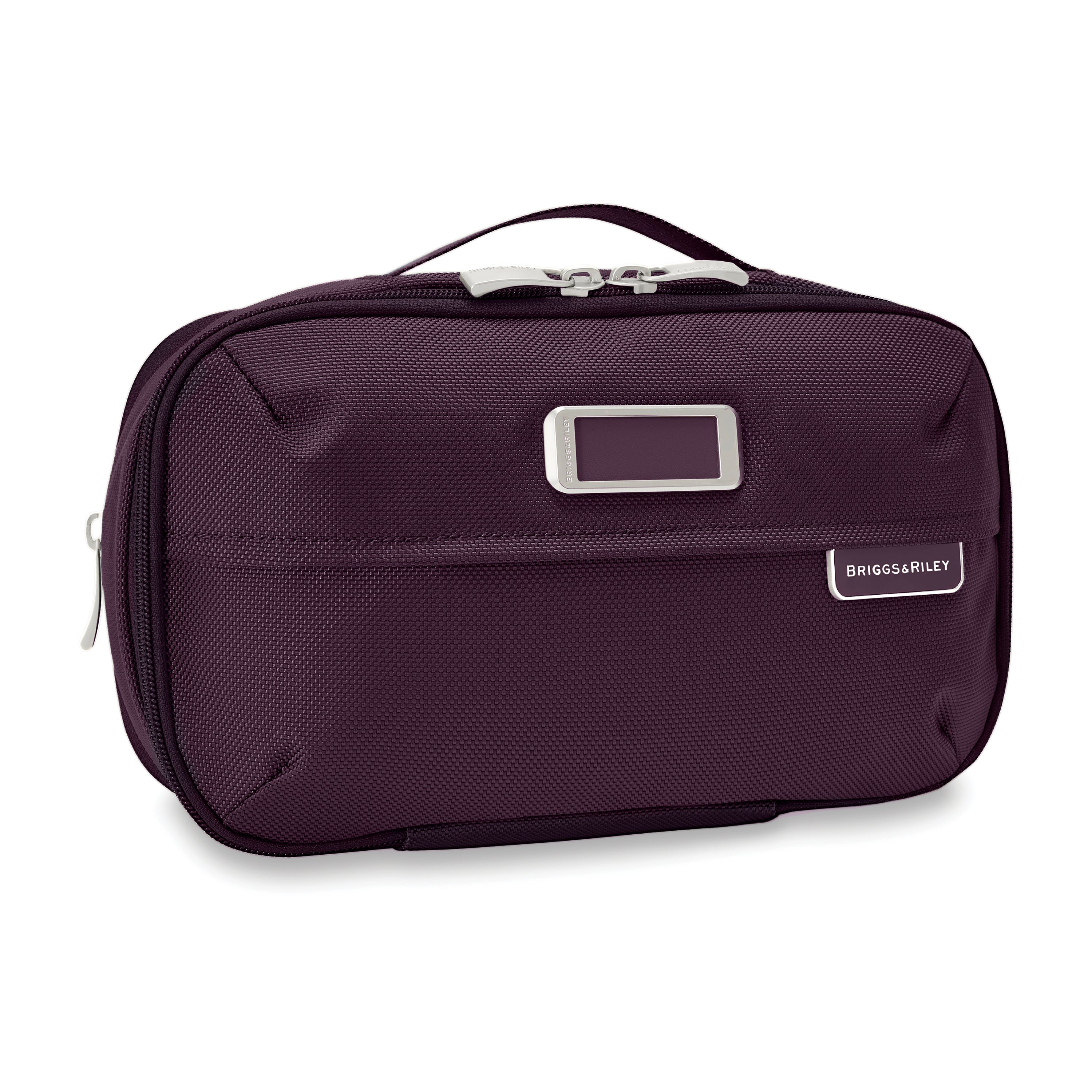 Briggs & Riley Baseline Expandable Essentials Kit in Plum — angle view 2 # color_Plum