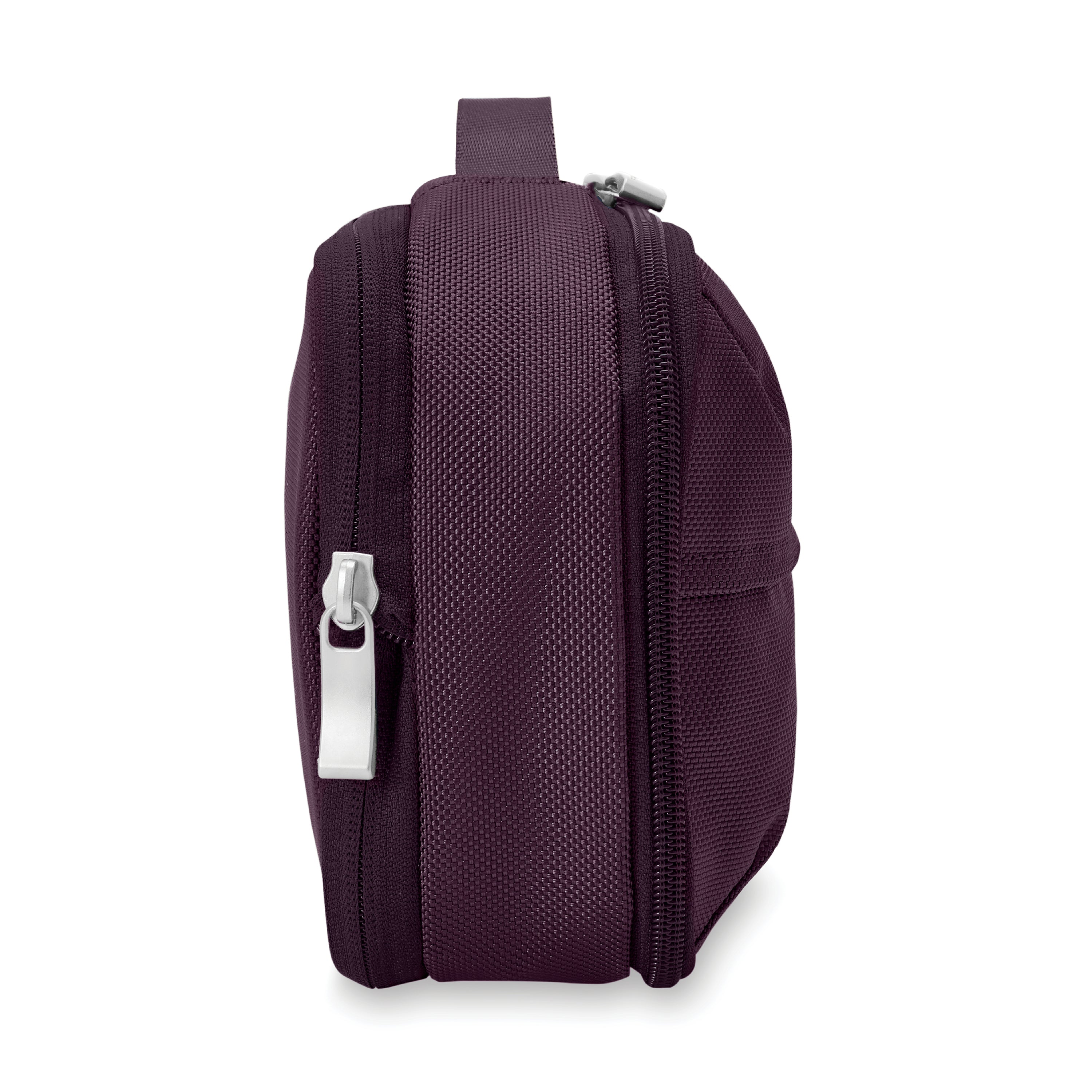 Briggs & Riley Baseline Expandable Essentials Kit in Plum — side view 2 # color_Plum