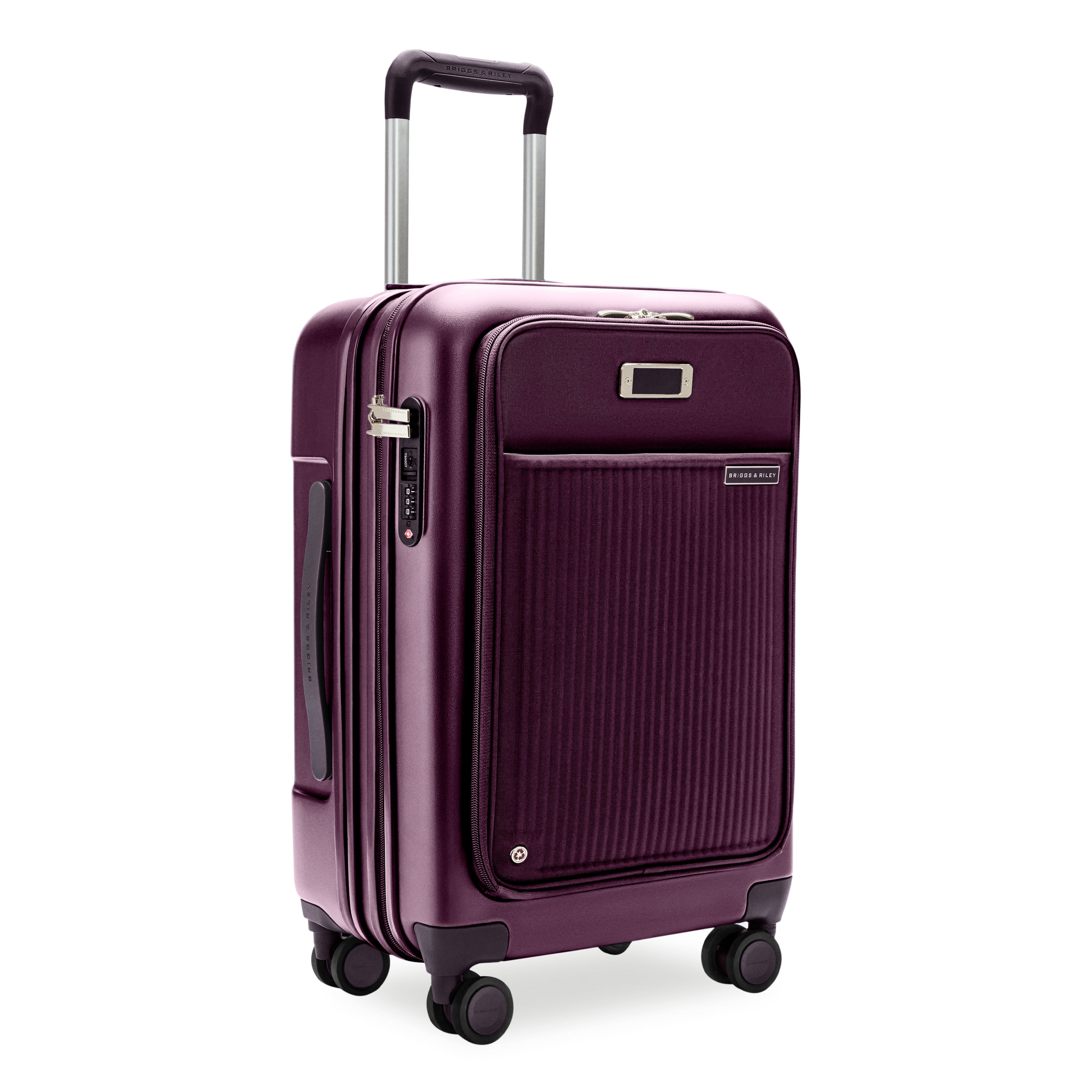 Briggs & Riley Sympatico Essential 22" Front Pocket Carry-On Expandable Spinner - Plum