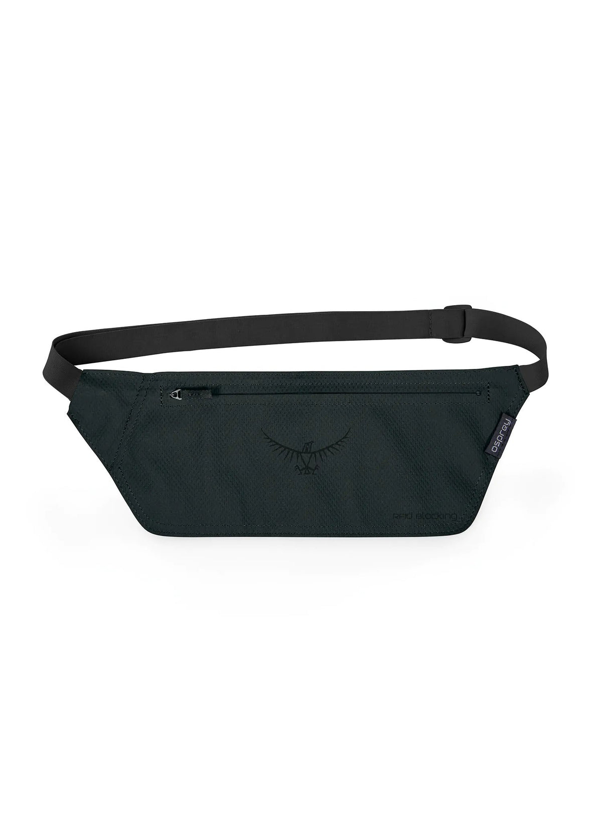 Osprey Stealth Wallet RFID protection in Black — angle view