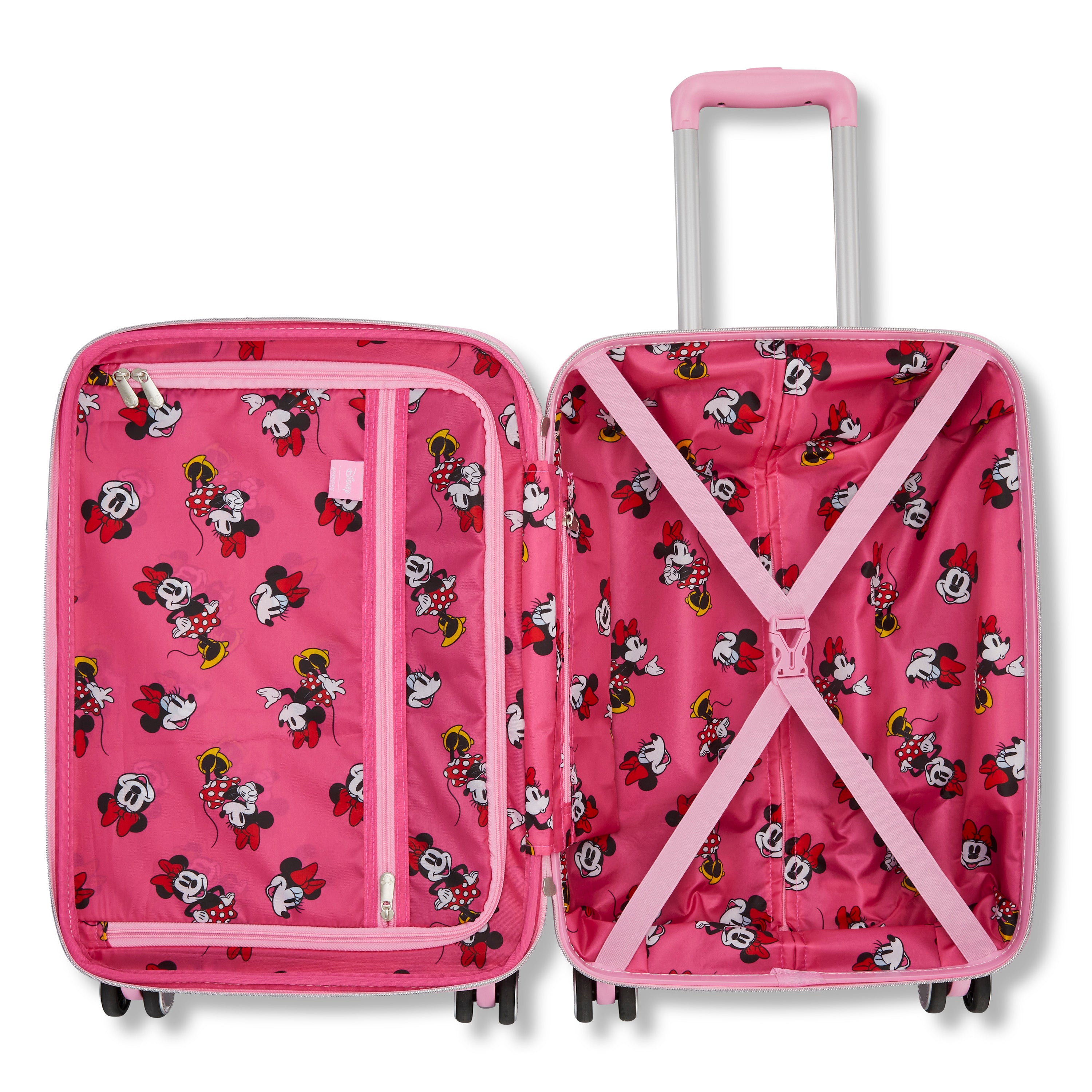 American Tourister Disney Minnie Mouse Molded Hardside Carry-On Spinner Luggage, view 6