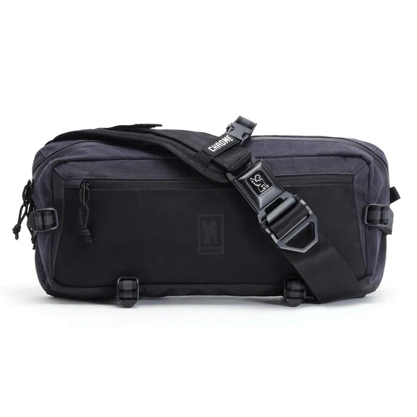 Chrome Industries Kadet 9L sling bag – blue, open showing the interior