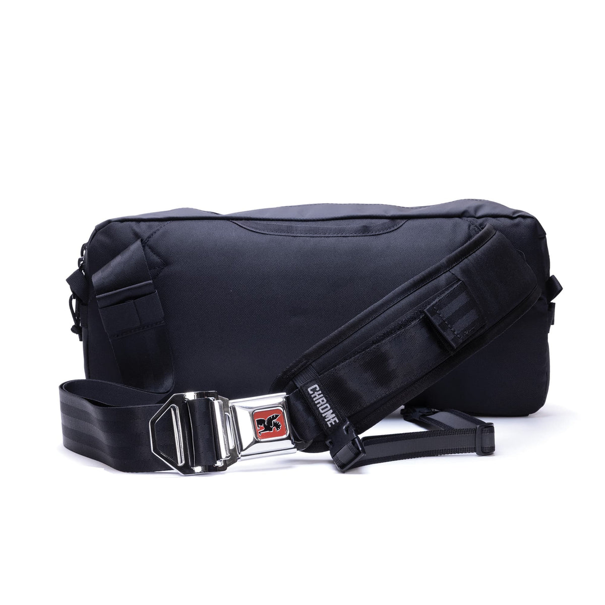 Chrome Industries Kadet Sling Bag 9L in Black Tarp — back view
