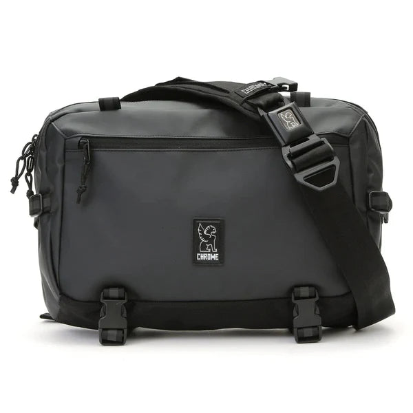 Chrome Industries Kadet Max 15L sling bag – black, front view