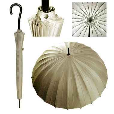 Vista 7024 Memphis Umbrella in Khaki — front view # color_Khaki