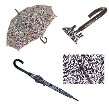 Vista 7026 Zebra Umbrella in Zebra — front view