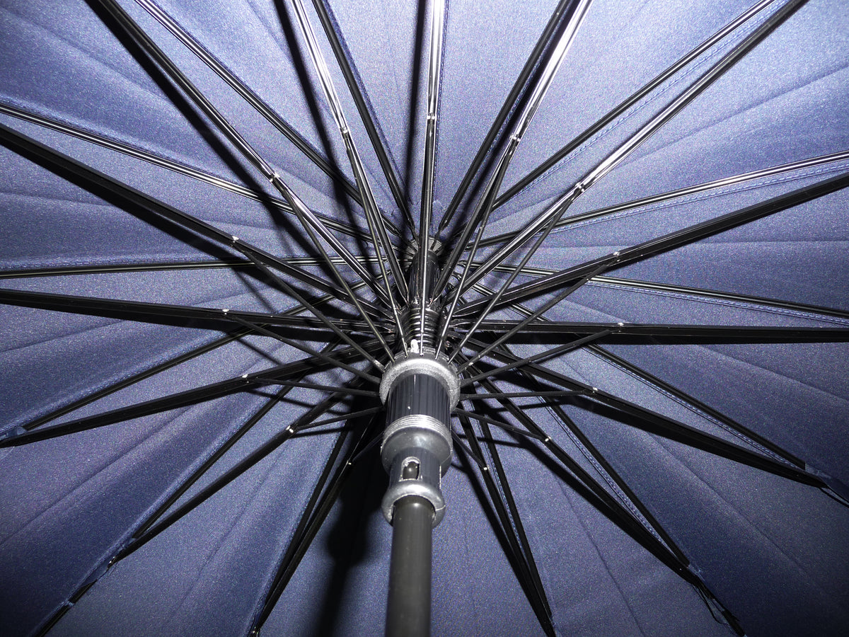 Vista 7035 Rainbow Umbrella in Black — interior view