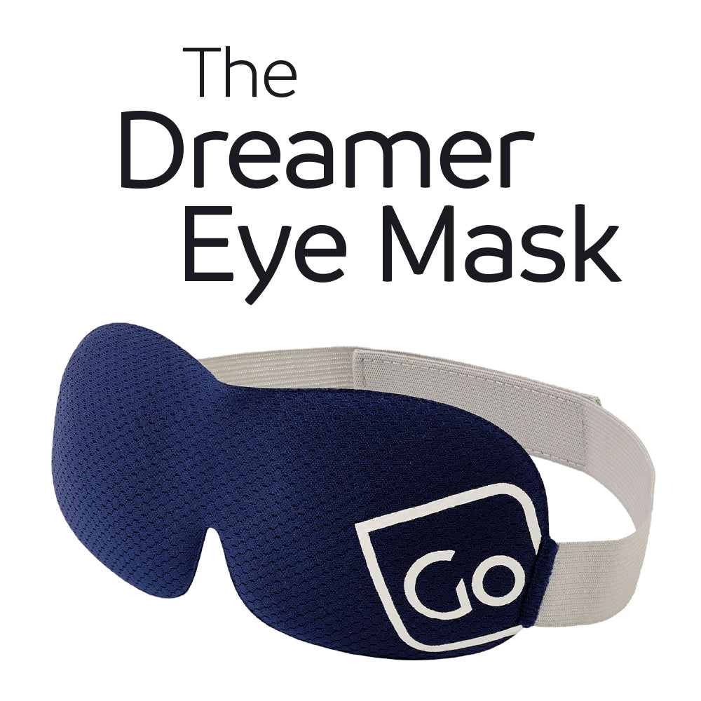 Go Travel The Dreamer Eye Mask in Dark Blue — angle view 2