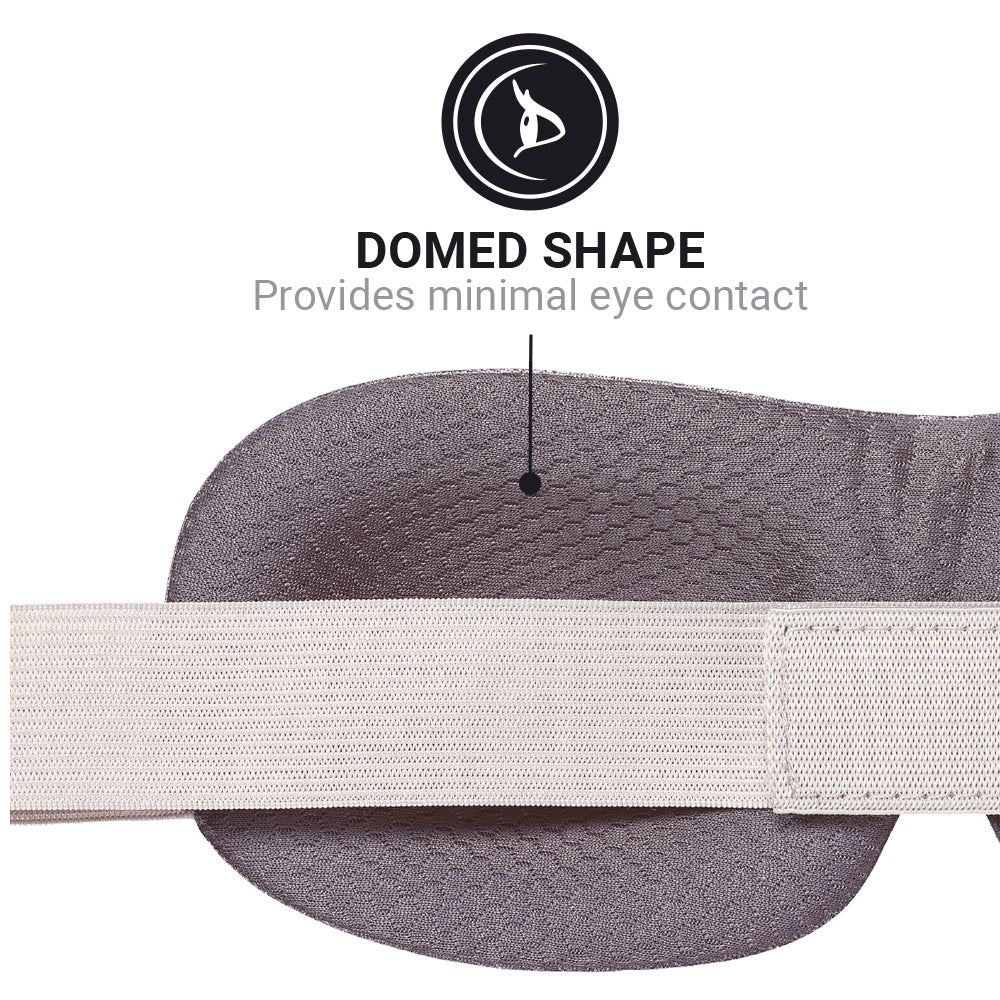 Go Travel The Dreamer Eye Mask in Dark Blue — in use