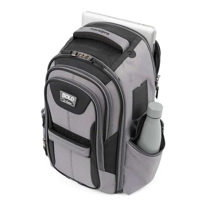 Travelpro Bold By Travelpro Computer Backpack With Compartments - Gray Black